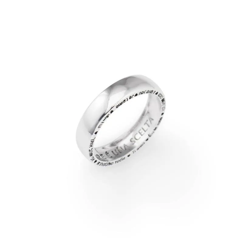 Anello "L'AMORE È UNA SCELTA" - Amen Collection Ref. FETAB-10