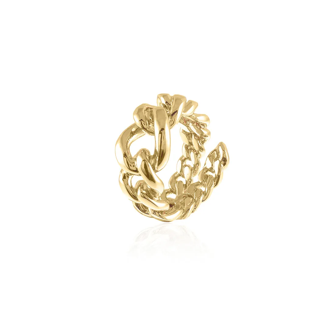 Anello donna Unoaerre in bronzo dorato 0960