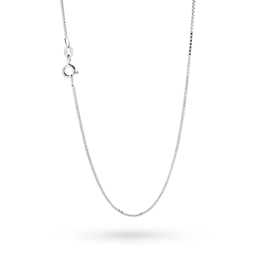 Catena in oro bianco 18 Kt Veneziana 45 cm 10739-300-118