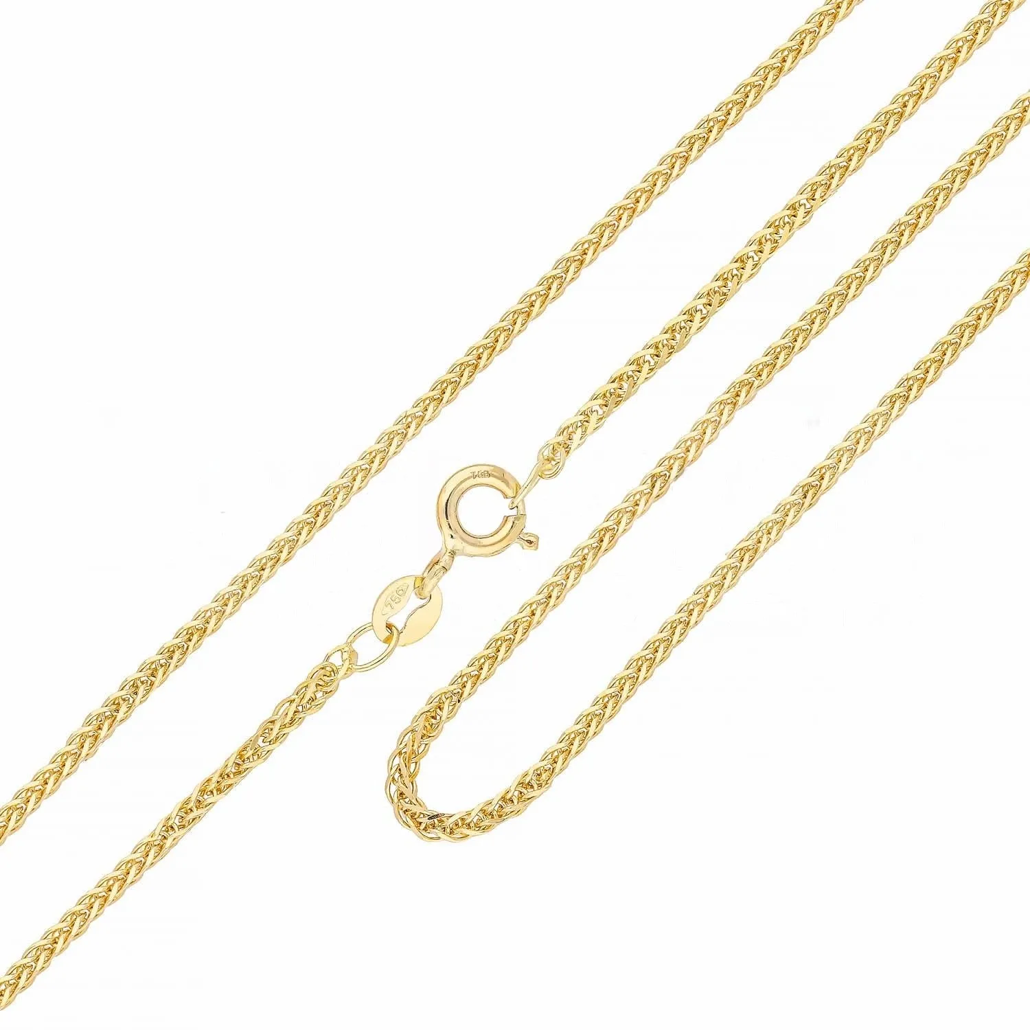 Catena donna in oro giallo 18 Kt Spiga 50 Cm 10900-450-175