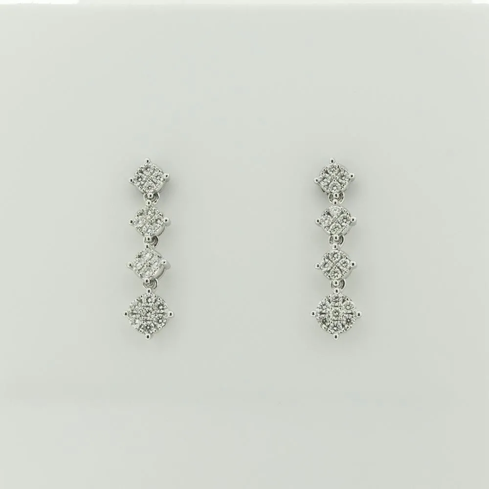 Orecchini Visconti con Diamanti Bianchi ct.0,34 Ref. BBX39160