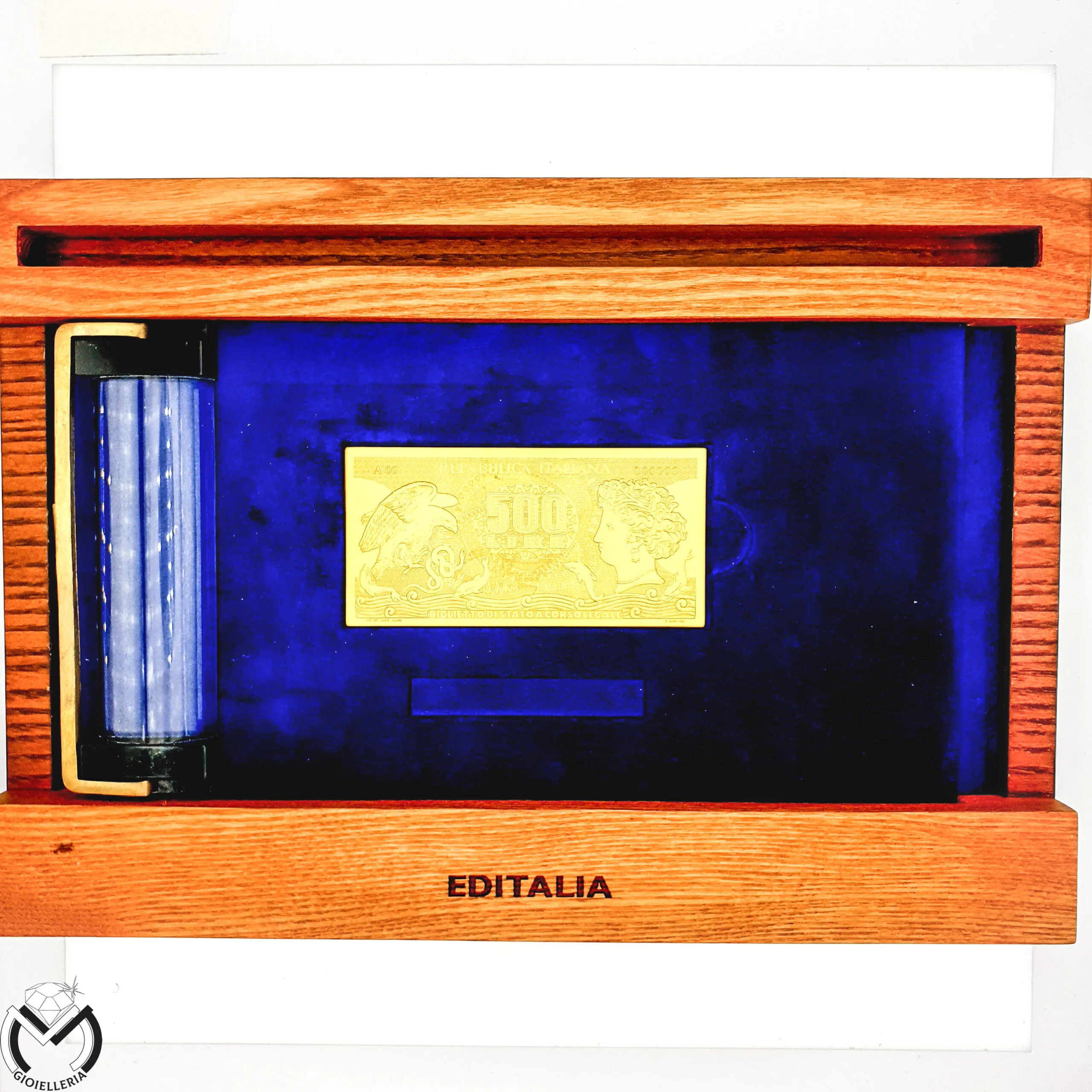 Banconota Lingotto 500 lire Aretusa Oro 18 kt Argento EDITALIA Serie Limitata 495ST20