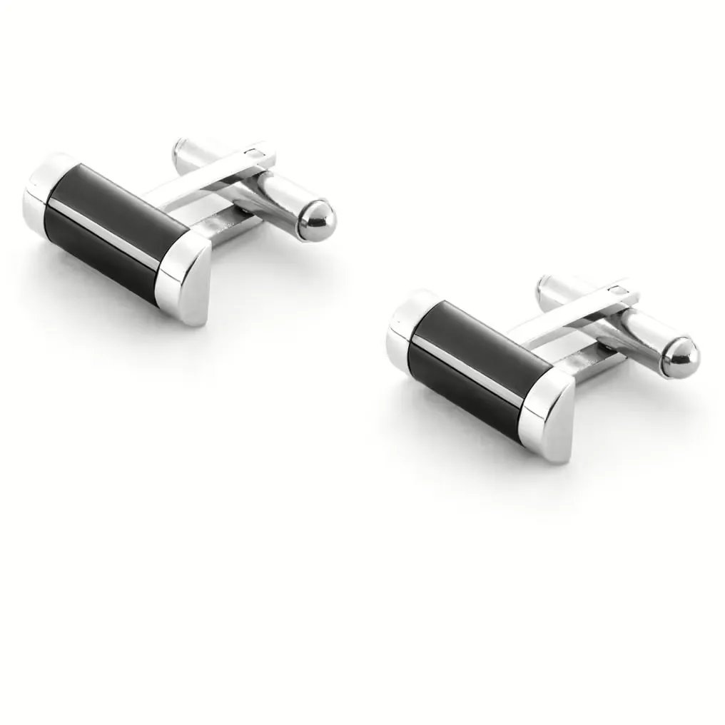 Gemelli da camicia 4US Cesare Paciotti STEEL/PVD NERO 4UGE6248