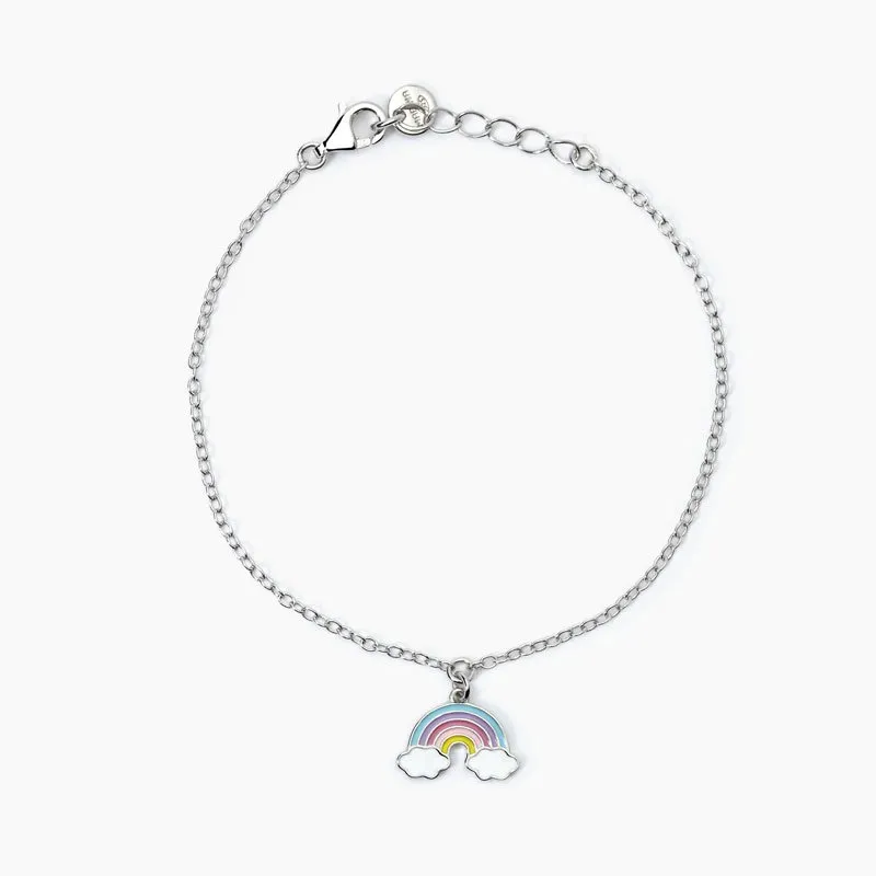 MABINA – BRACCIALE IN ARGENTO CON ARCOBALENO RAINBOW