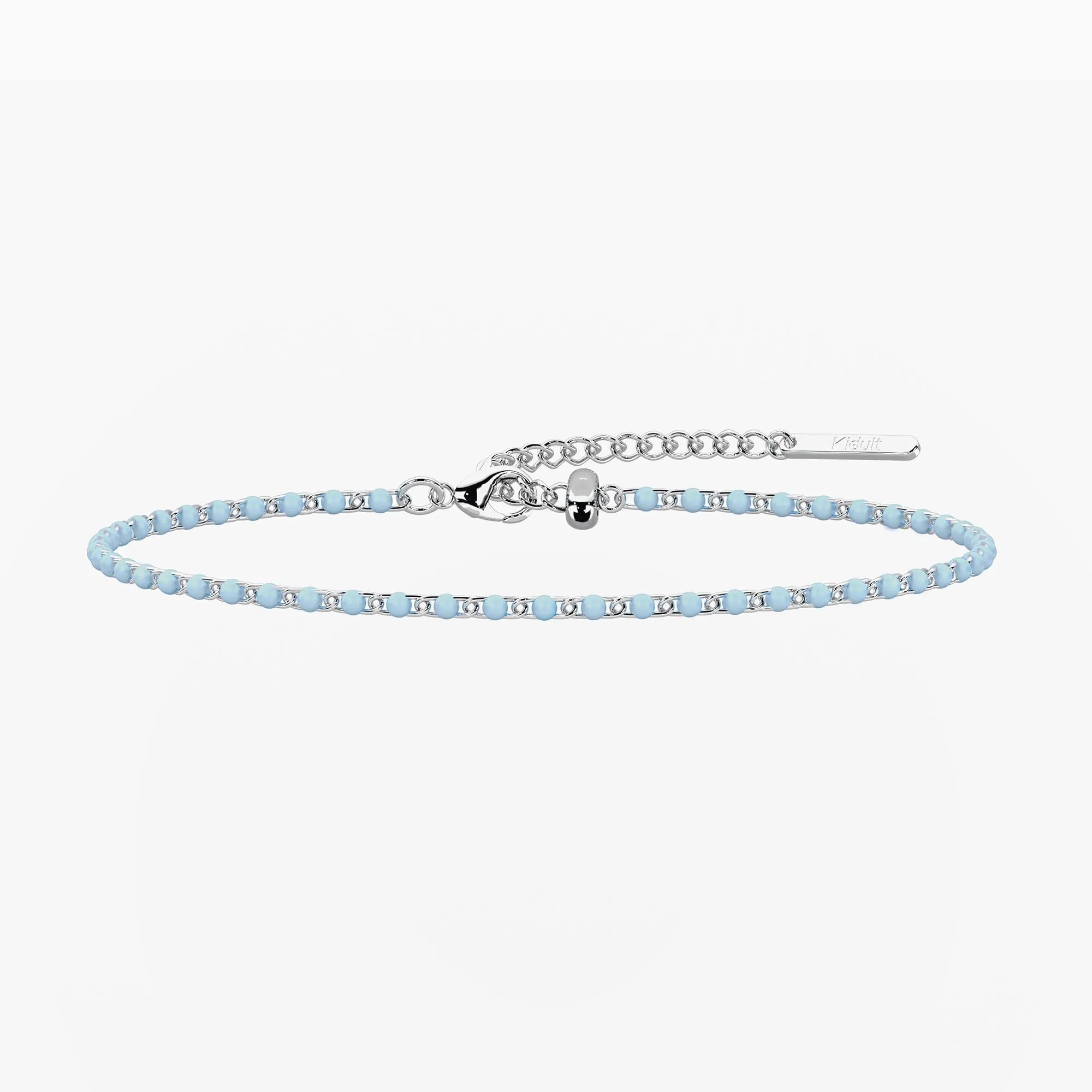 Cavigliera componibile azzurra Pop corn