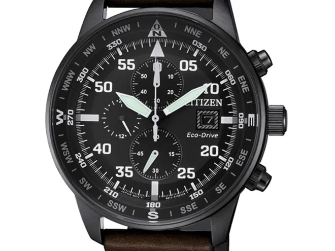 Orologio Uomo Cronografo Aviator Eco-Drive