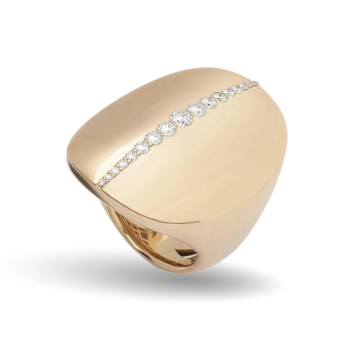 Anello Giorgio Visconti in Oro Rosa e Diamanti Ref. AR16572