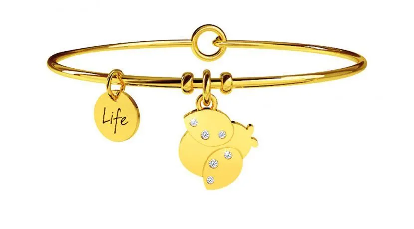 Gioielli Kidult - Bracciale in acciaio 316L Pvd Gold Ref. 231639