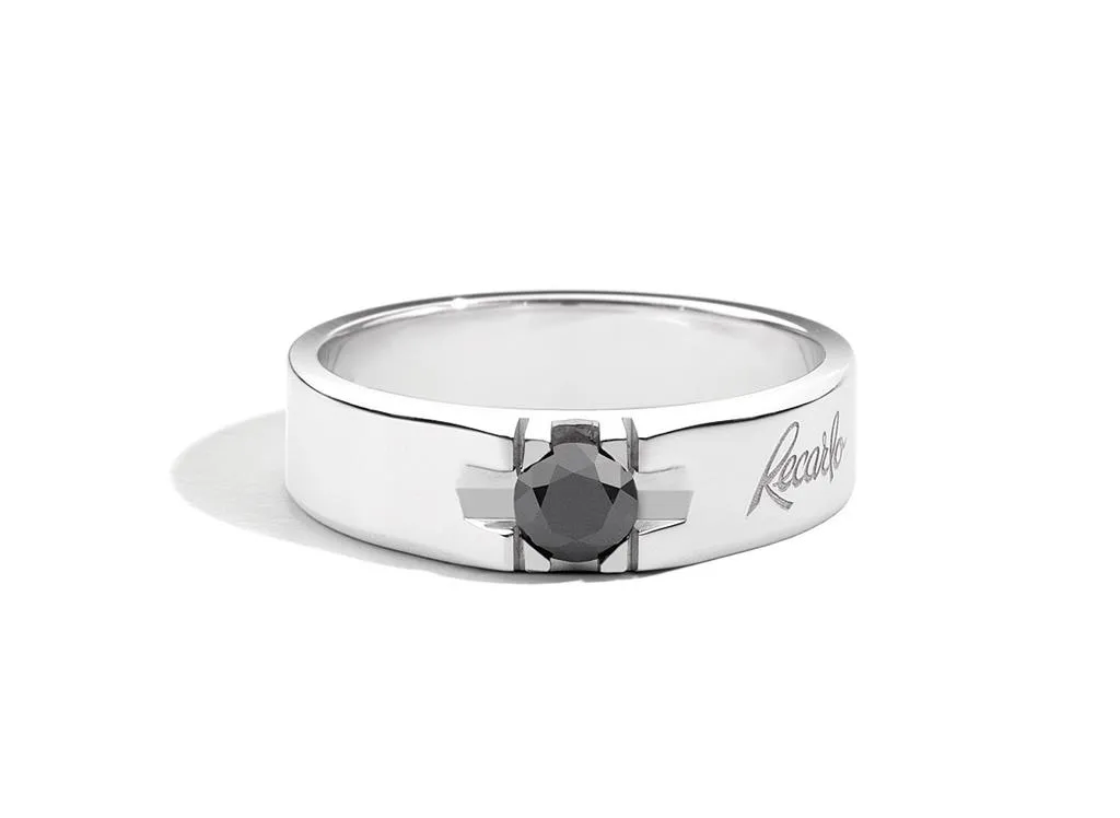Anello Recarlo - Diamante Nero Ref. R16SO617/DK051-20