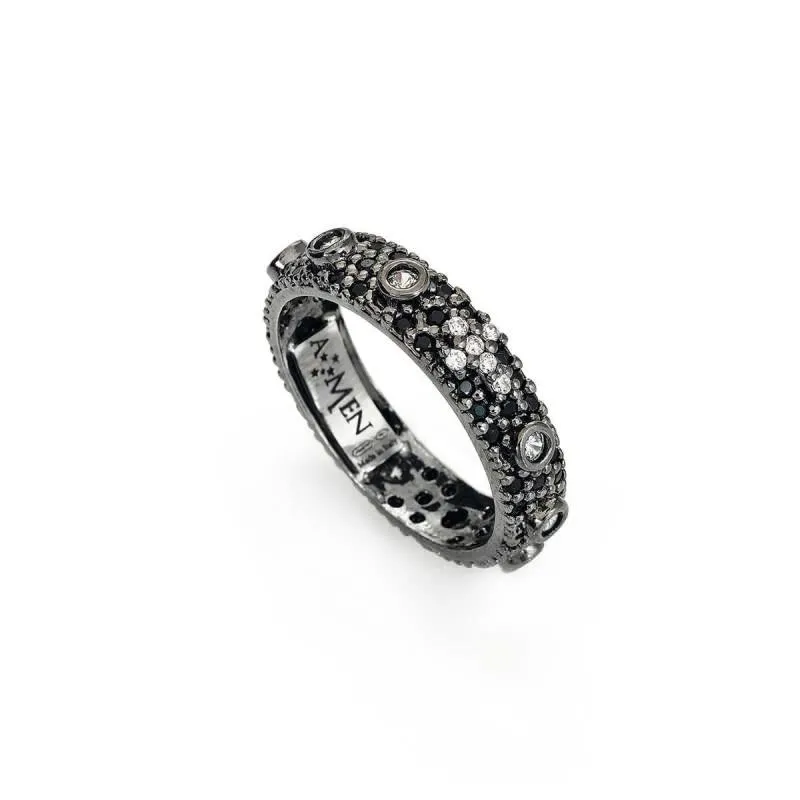 Anello Amen - Rosario con Zirconi Ref. AROZNB-16