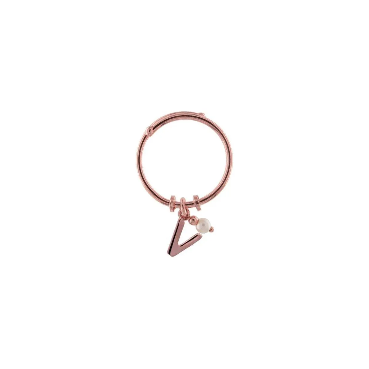 Anello Rue Des Mille Scrivi Il Tuo Nome Lettera V