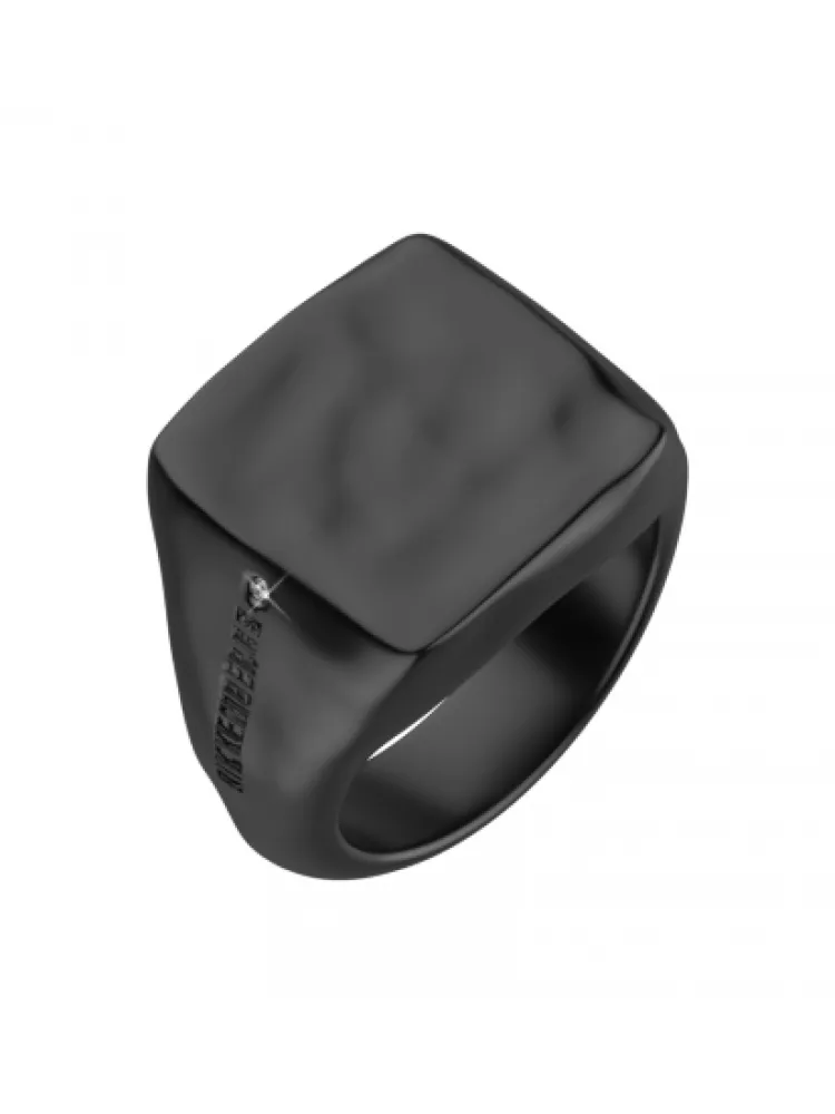 Anello Bikkembergs uomo in acciaio con diamante har01bb