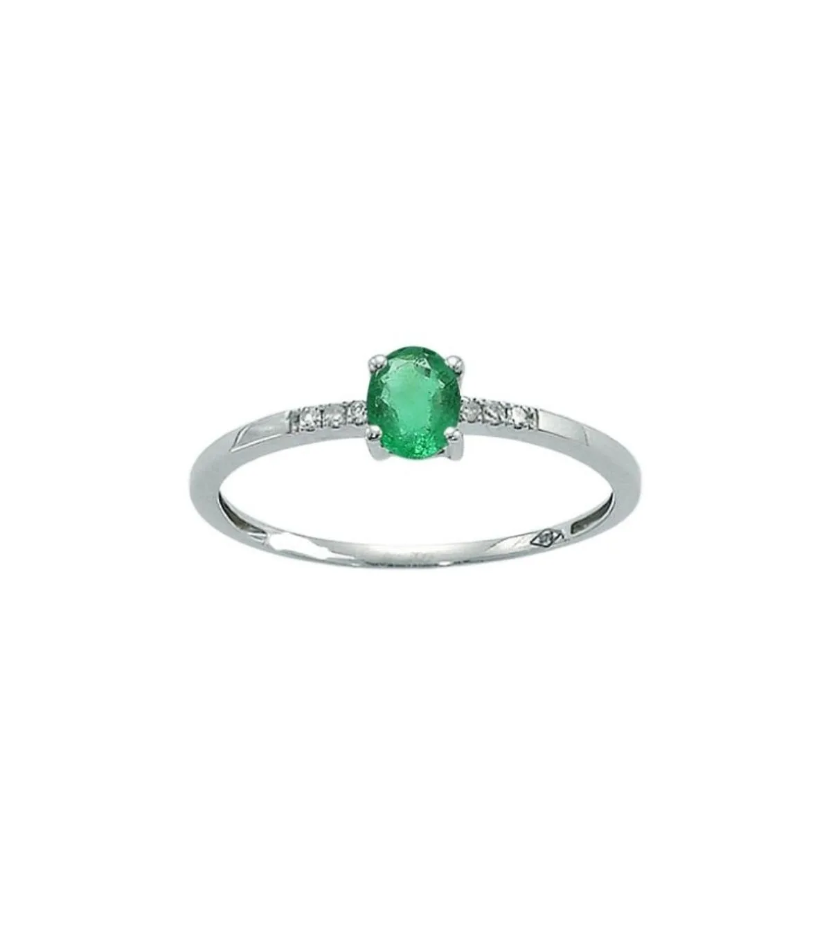 Anello Yukiko in oro con smeraldo e diamanti LID3049YVX