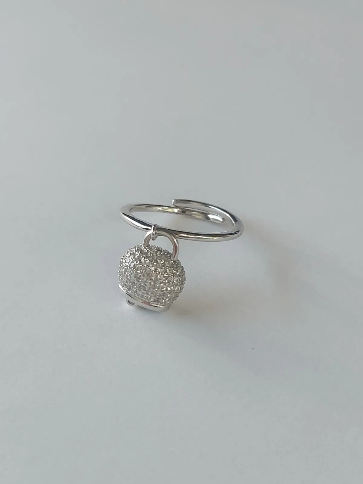 Anello donna campanella Capri in argento 925 con zirconi