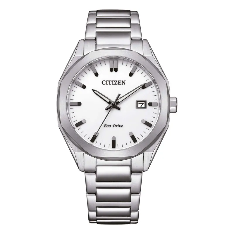 CITIZEN – OROLOGIO UOMO – COLLEZIONE OF METROPOLITAN UNISEX SOLO TEMPO 38 MM QUADRANTE BIANCO