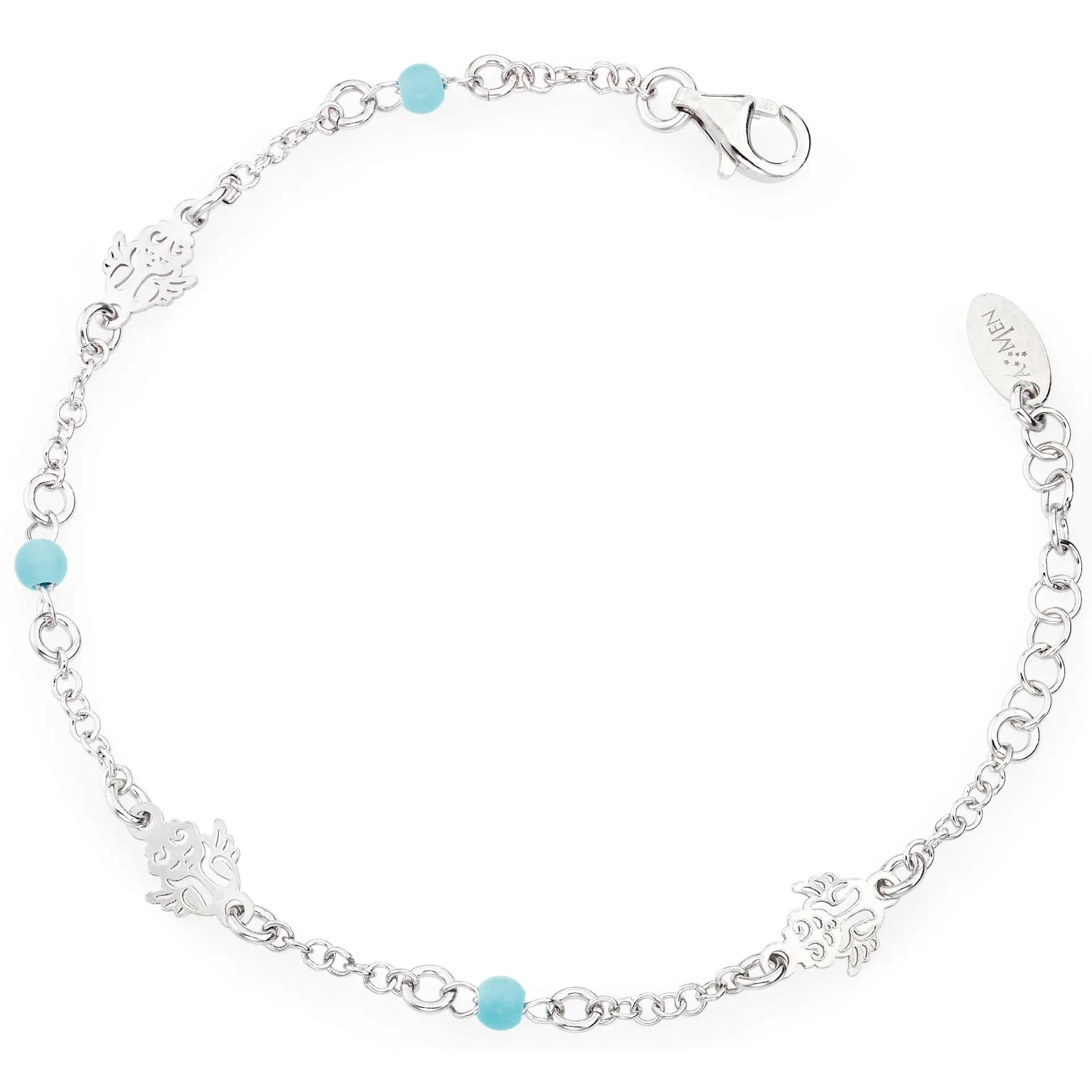Bracciale donna Amen Angeli e perle BRAB