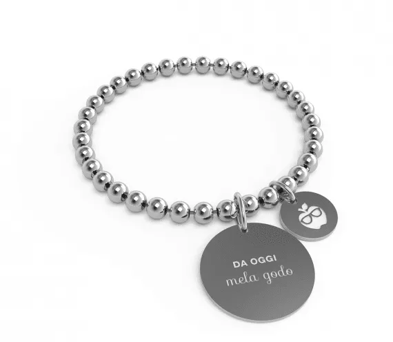Bracciale 10 buoni propositi donna DA OGGI mela godo