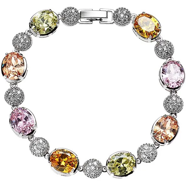 Bracciale donna Ottaviani con zirconi colorati