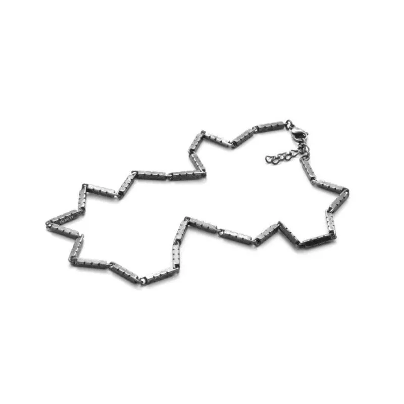 Collana Uomo 4US CESARE PACIOTTI - Black Rectangle - 4UCL3499