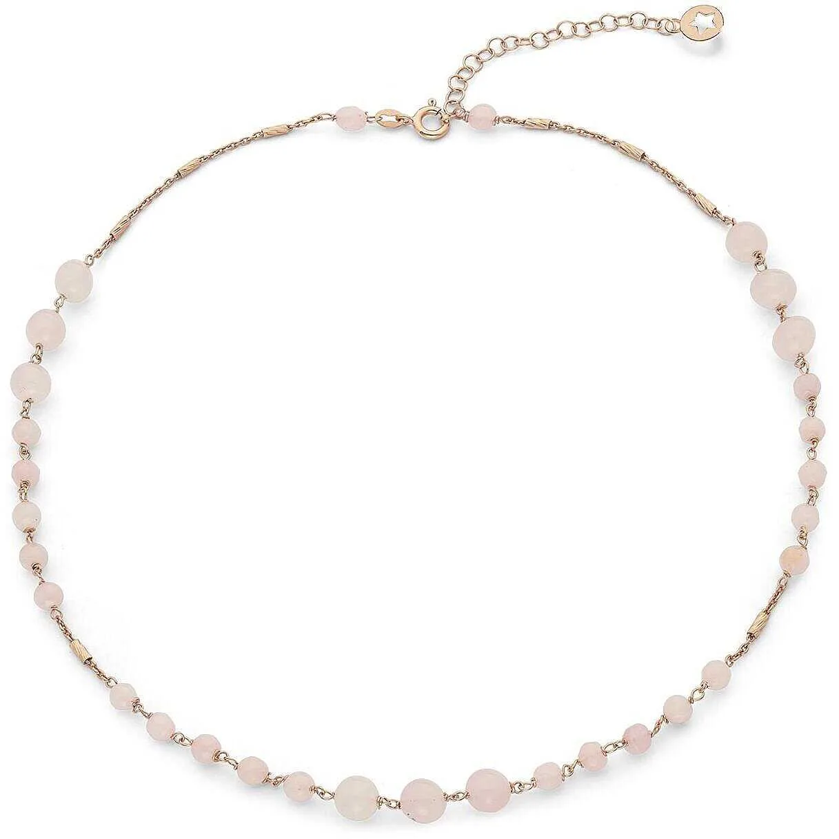 Collana donna gioielli Comete con quarzo rosa GLA 279