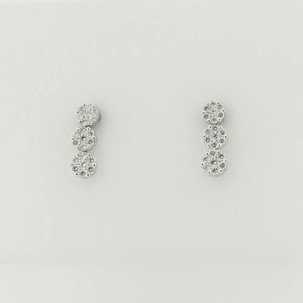 Orecchini Visconti con Diamanti Bianchi ct.0,40 Ref. BBX33026