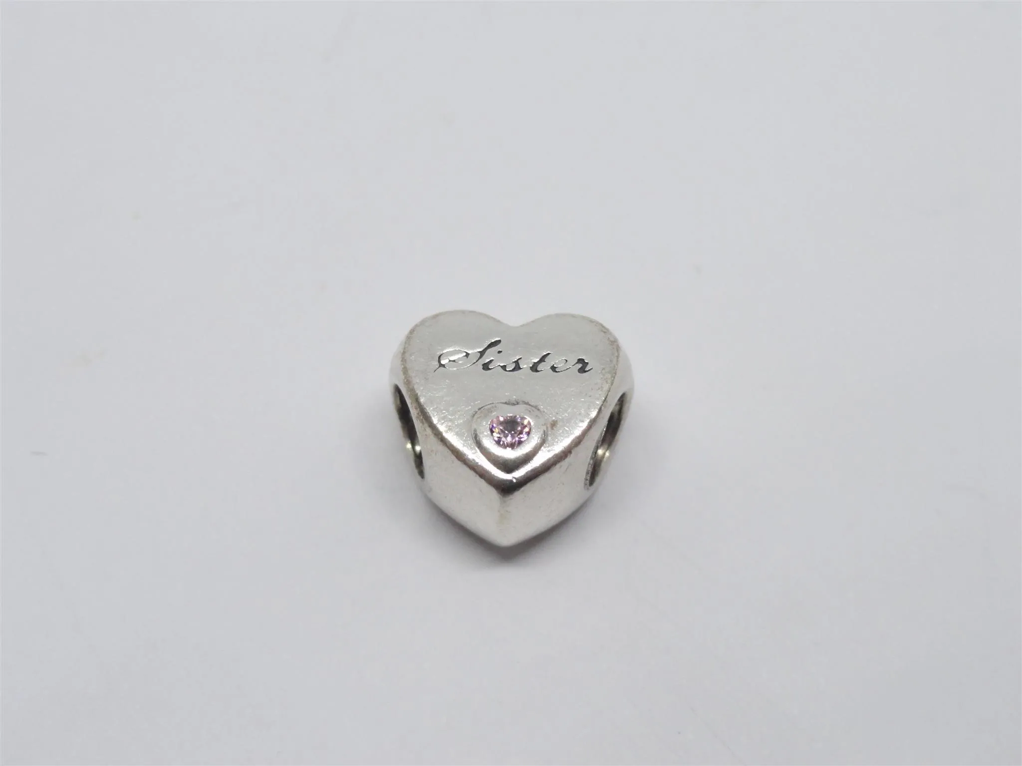Charm Pandora in argento 925 Zirconia cubica Amore di Sorella -573/VE-