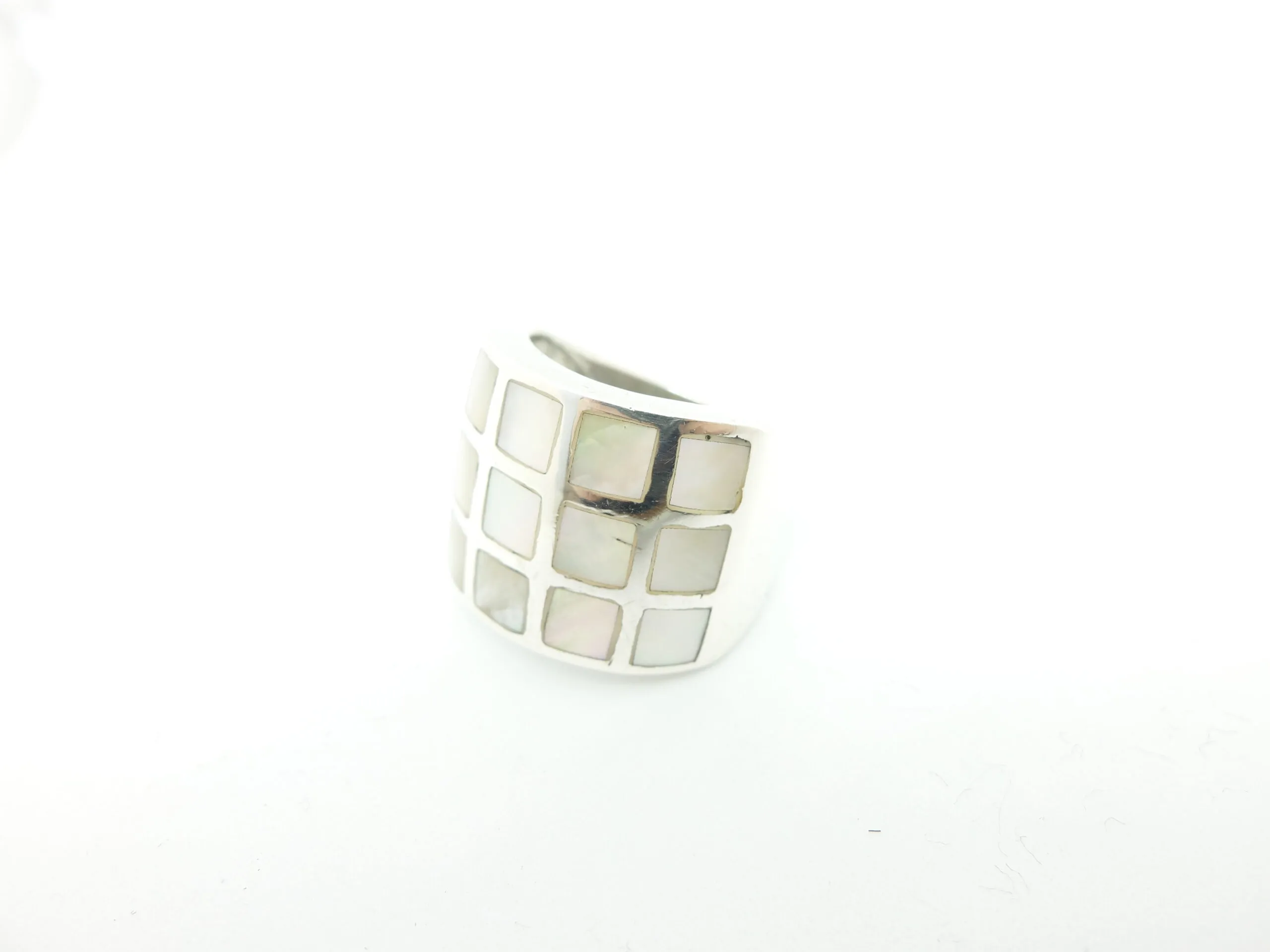 Anello ARGENTO 925 Madreperla Quadrati 599vv17