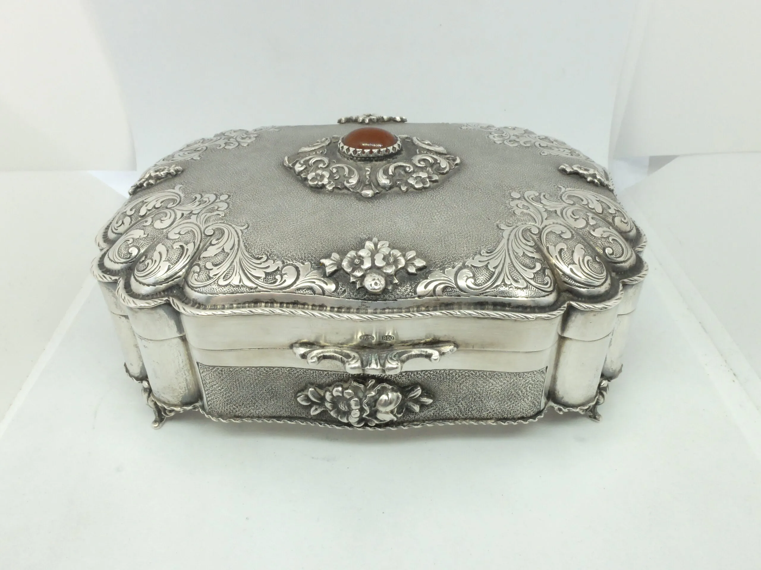 Cofanetto Portagioie Argento 800 vintage 123vv