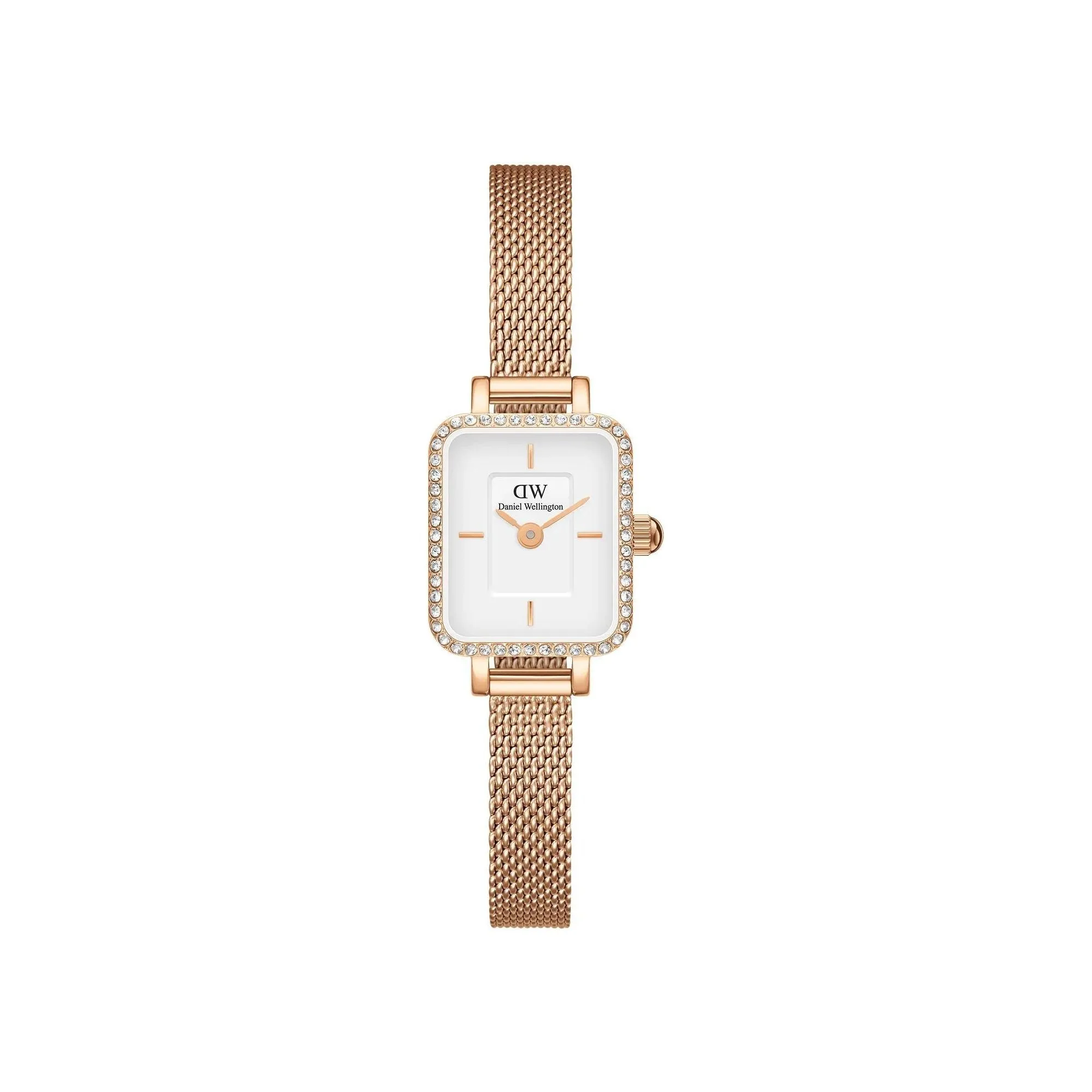 Orologio Daniel Wellington Quadro Mini Lumine Bezel Rose Gold