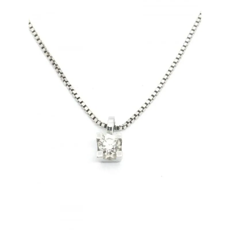 Donnaoro collana donna punto luce oro e diamanti DHPL7173.004