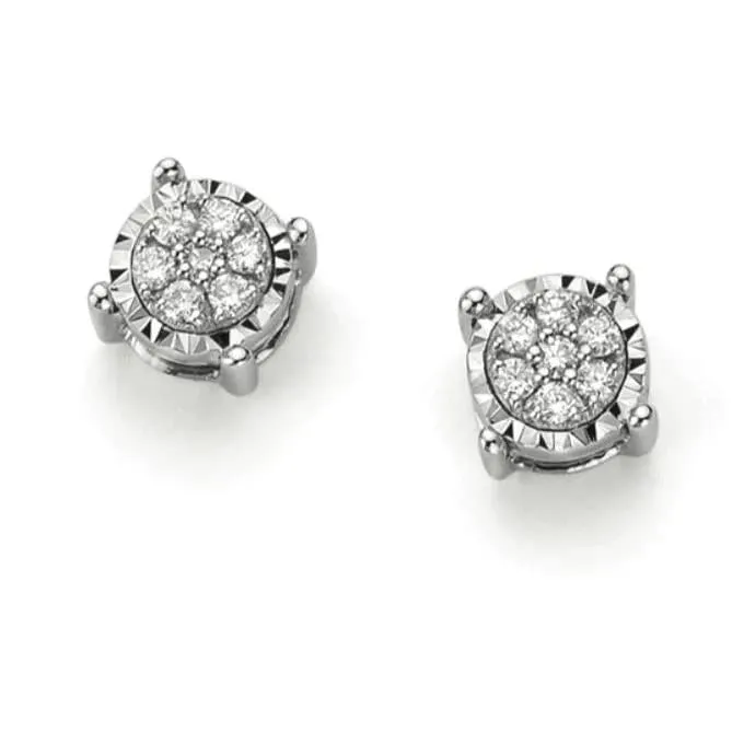 Donnaoro orecchini donna punto luce in oro bianco e diamanti DHOF8502.008