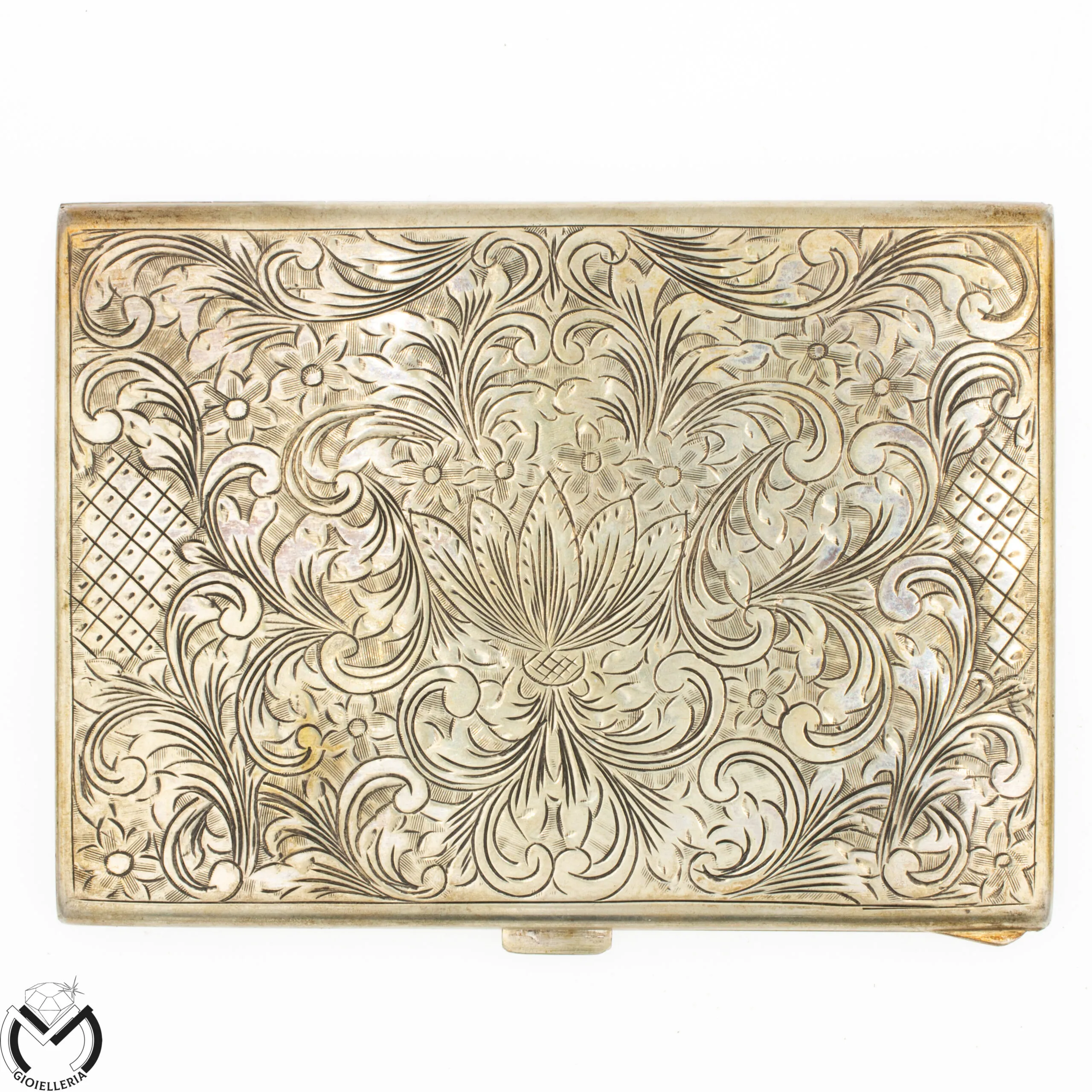 Portasigarette sigarette Vintage Argento 800 494VE19