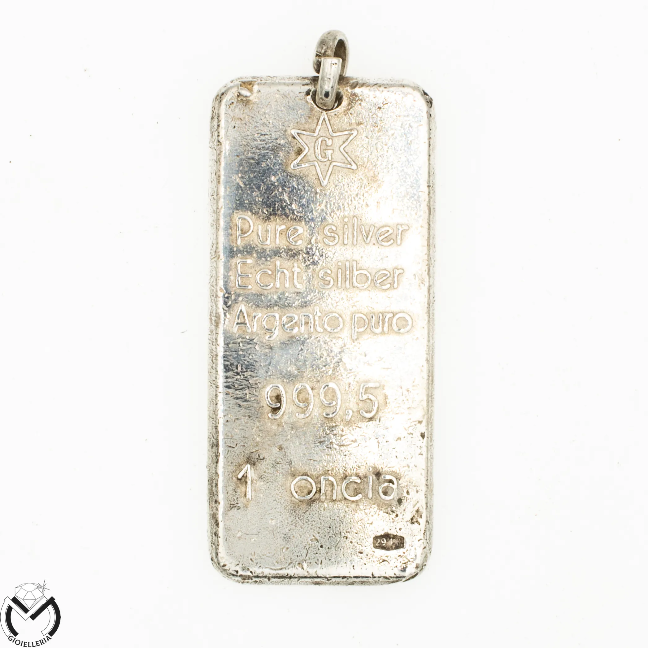 Lingotto 1 oncia ARGENTO PURO 999,5 ITALY 288vv22