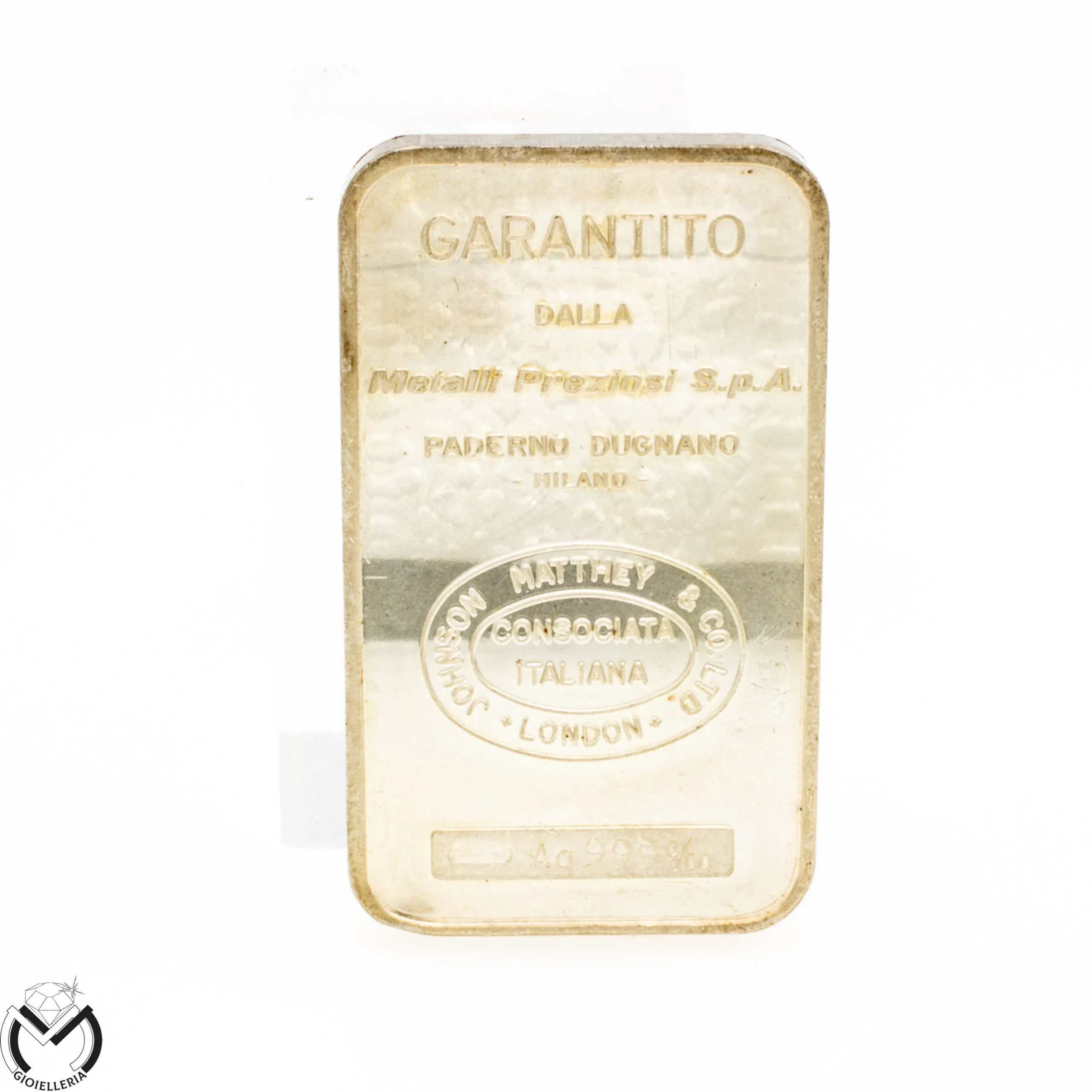 LINGOTTO Argento Puro 999 50 Grammi Johnson Matthey & Co 419st20