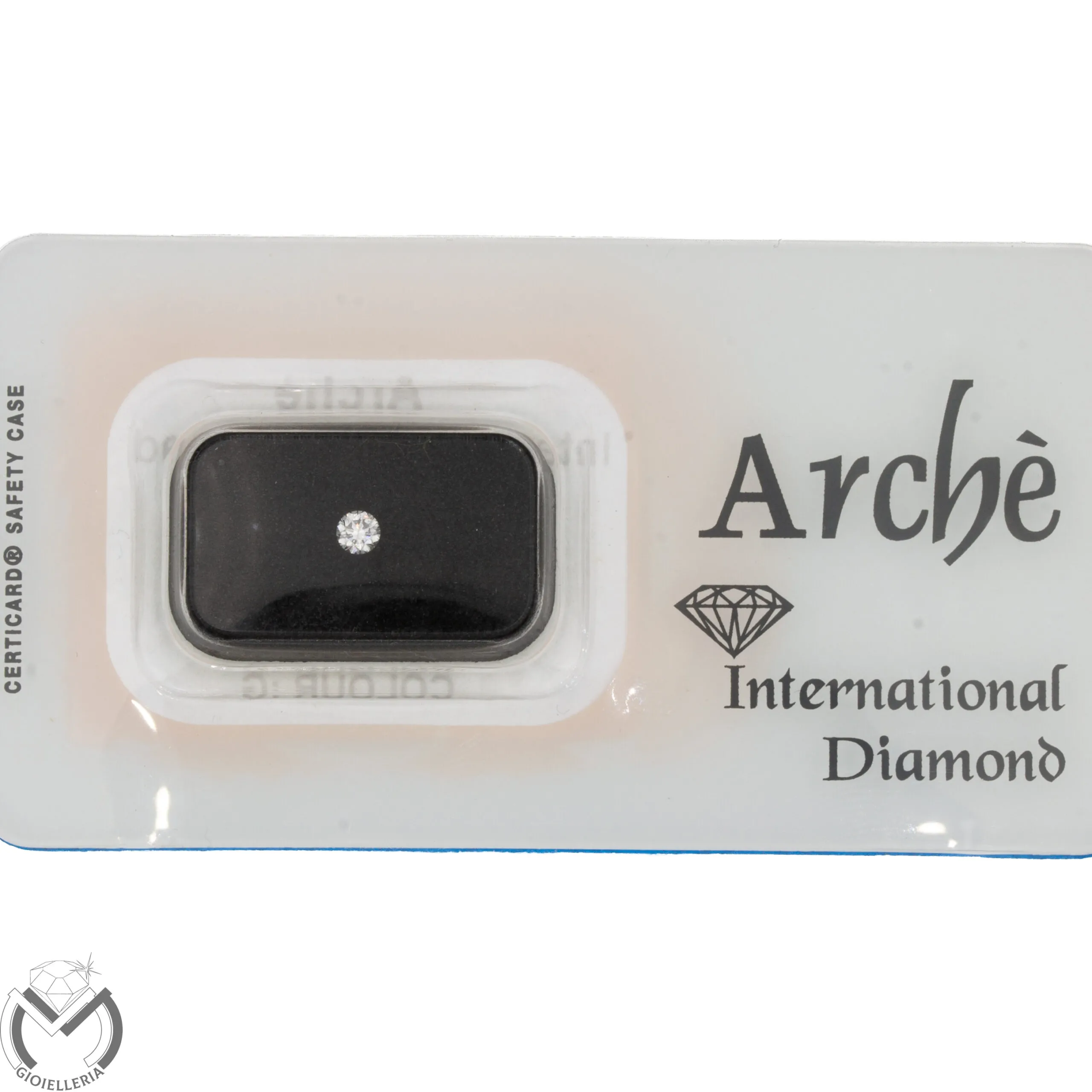 Diamante certificato ARCHE’ blisterato 0,10 ct – Colore G – Purezza VVS HRD -338/VV-