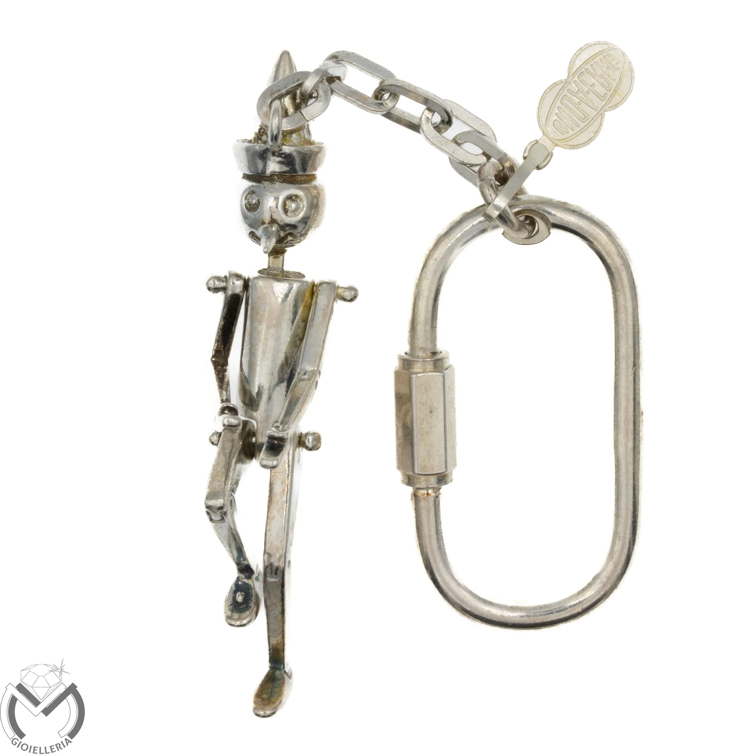 Portachiavi UNOAERRE Pinocchio argento 925 -587/VE-