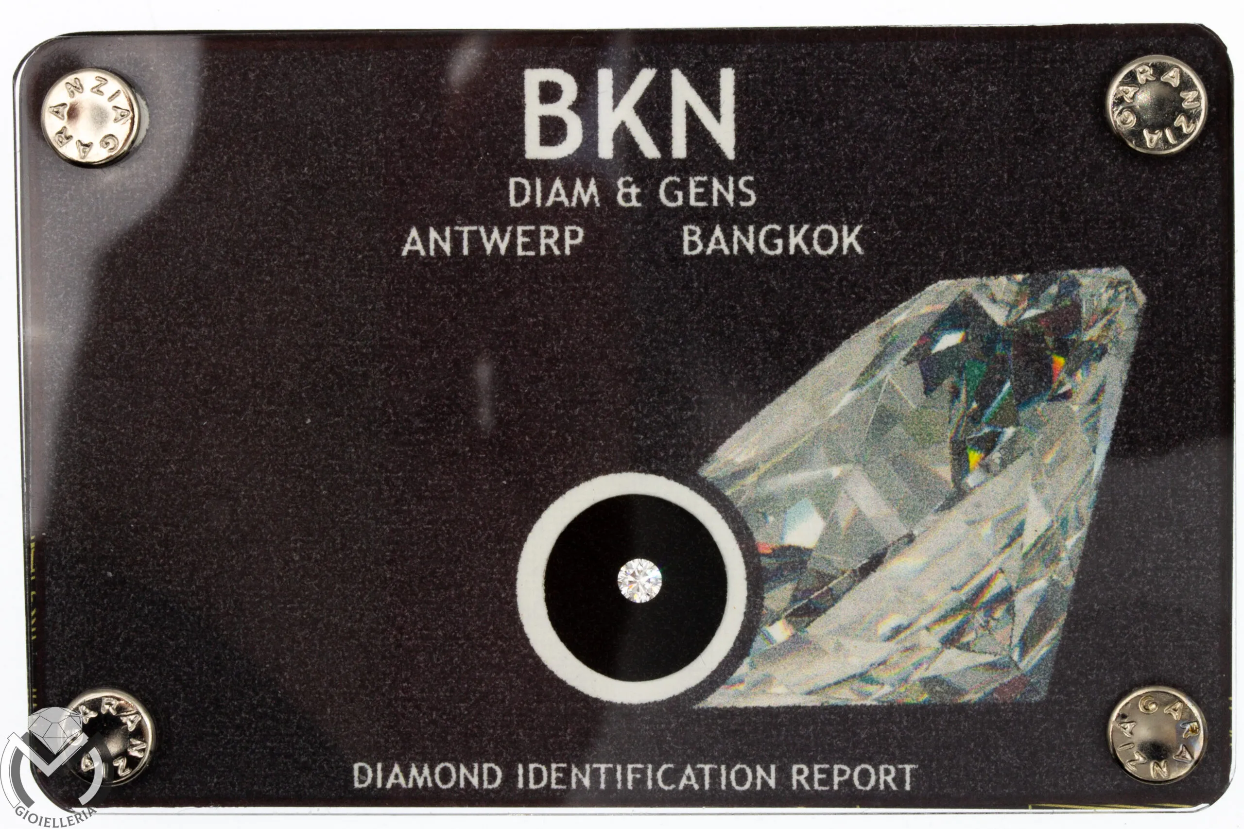 Diamante BKN blisterato 0,11 ct – Colore F – Purezza VS1 -990/ST-