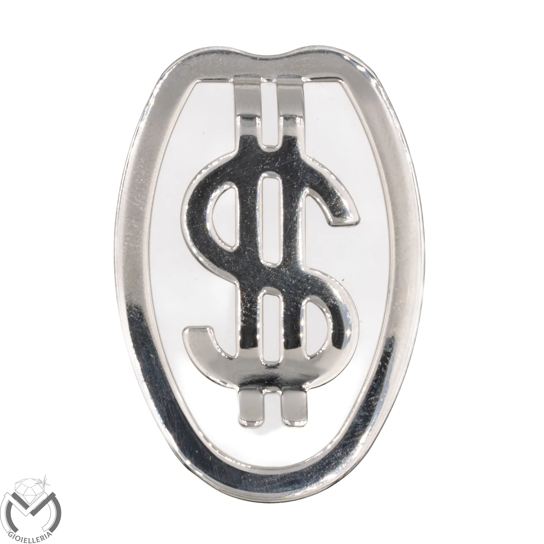 Fermasoldi oro bianco $ 18 kt 750 -541/VE-