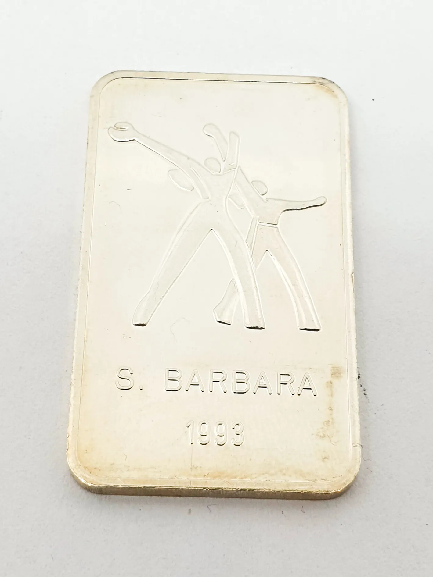 LINGOTTO 15 GRAMMI ARGENTO PURO 999,0 ITALY S. Barabara Monumento al Marinaio 254vv17