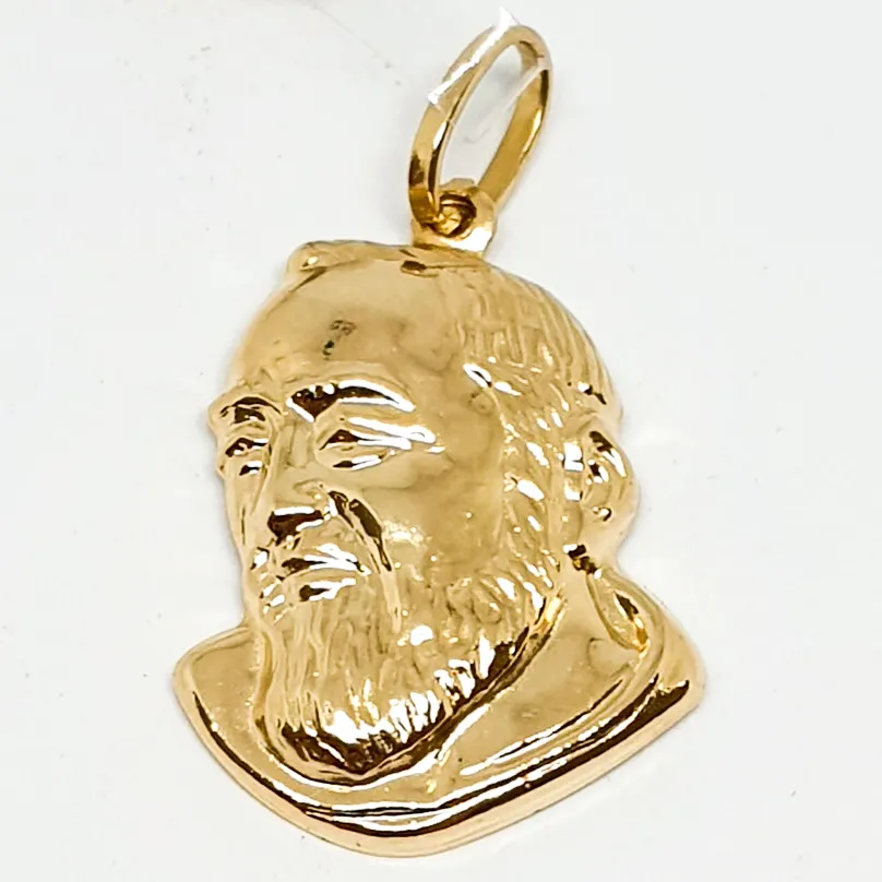 Pendaglio oro giallo 18 kt 750 san padre Pio -921/ST-