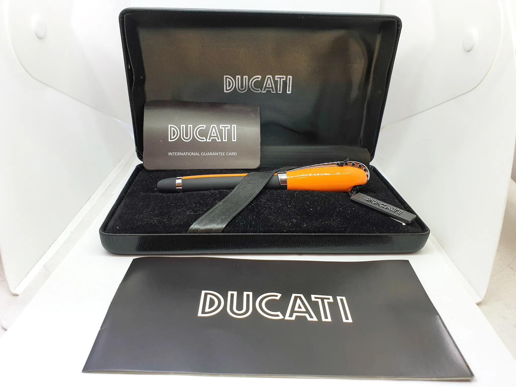 Penna a sfera DUCATI Ball Point ergal acciaio cromato silicone 144vv19