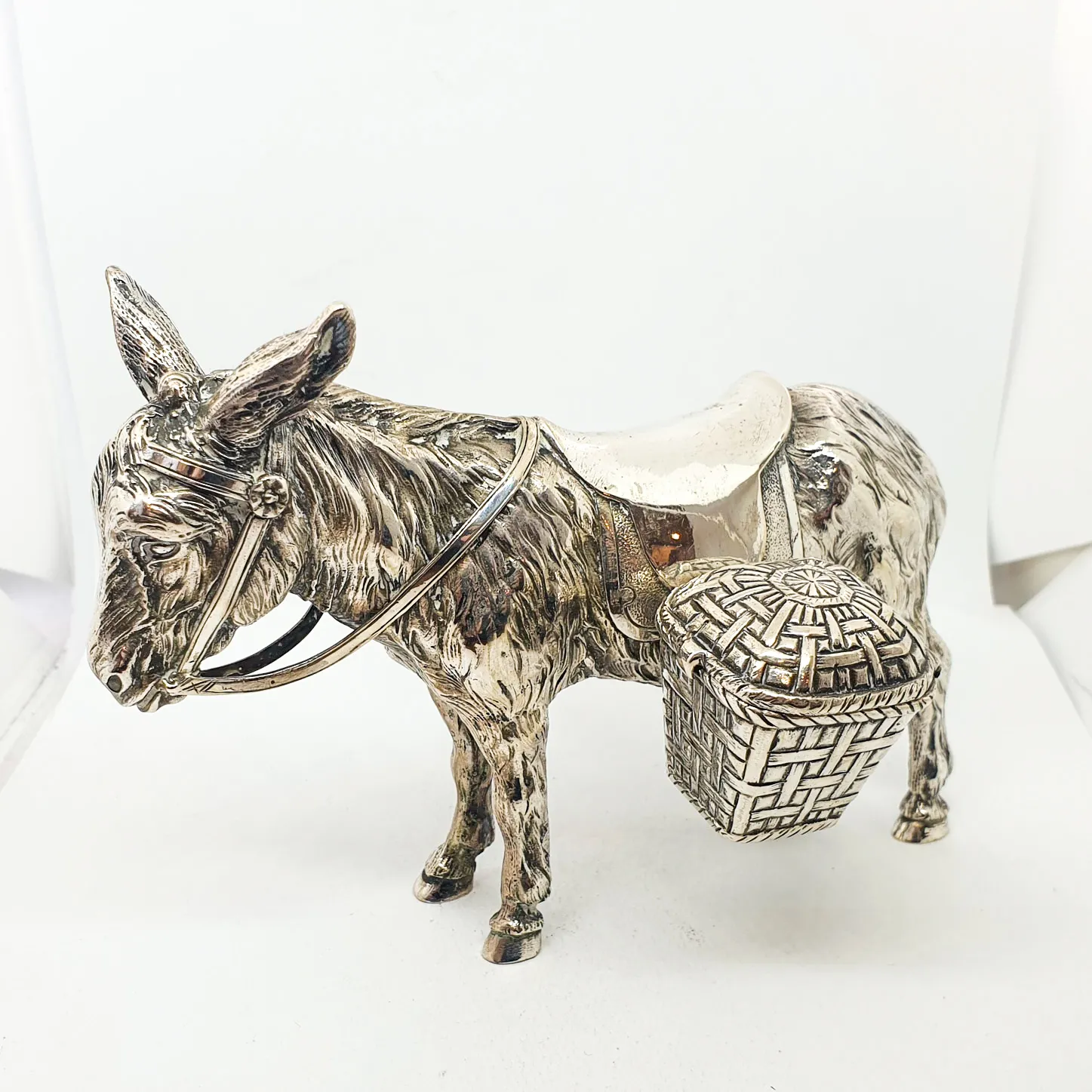 Statuetta Asino Argento 925 inglese 1174ST18