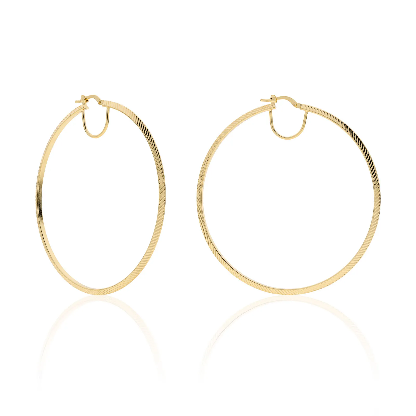 Orecchini donna Unoaerre a cerchio dorati maxi 2390