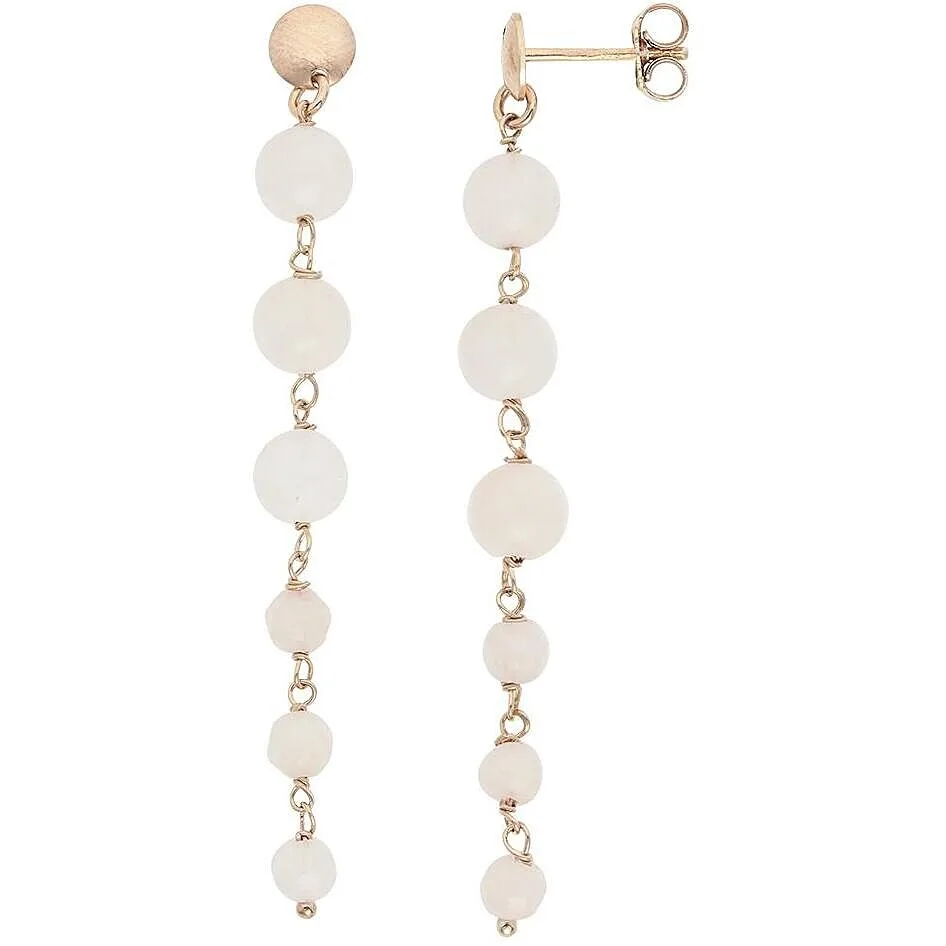 Orecchini donna gioielli Comete con quarzo rosa ora 226