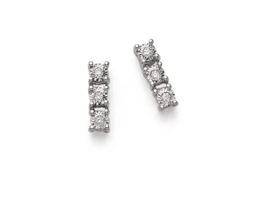 Orecchini donna trilogy oro e diamanti Donnaoro luce dhot7894.010