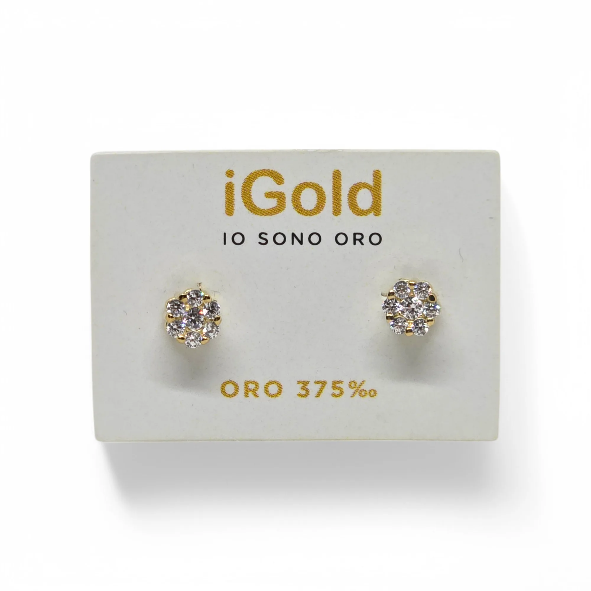 Orecchini in Oro 9kt 375 da Donna con Zirconi