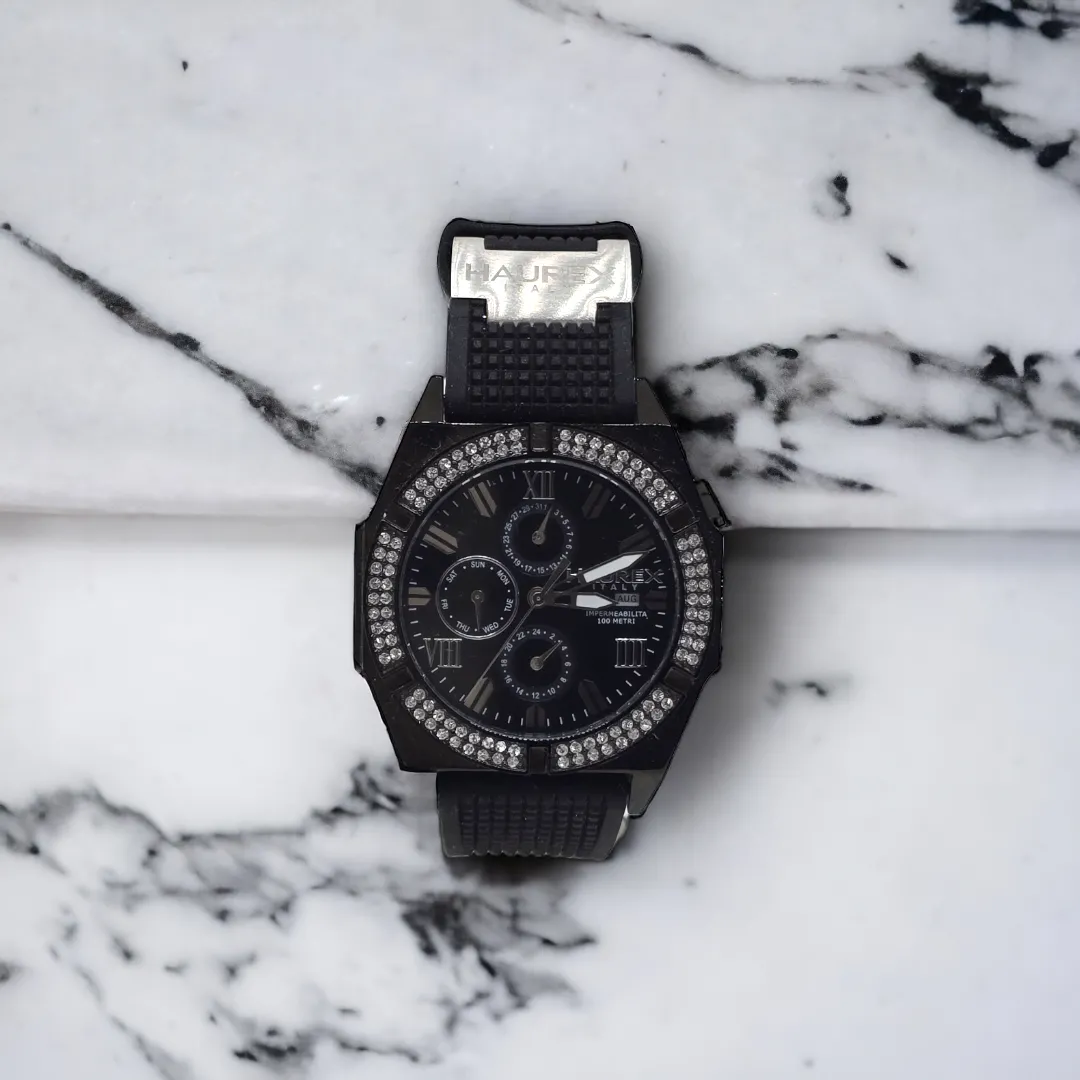 Orologio da polso donna Haurex 1E305DNN in acciaio zirconato Glamour Line