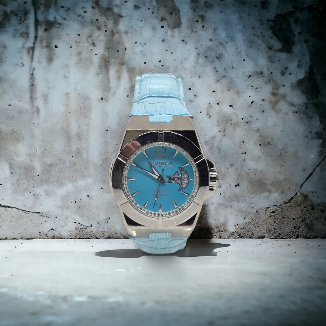 Orologio da polso donna Haurex 8A340DT1 in acciaio con zirconato Yacht Line
