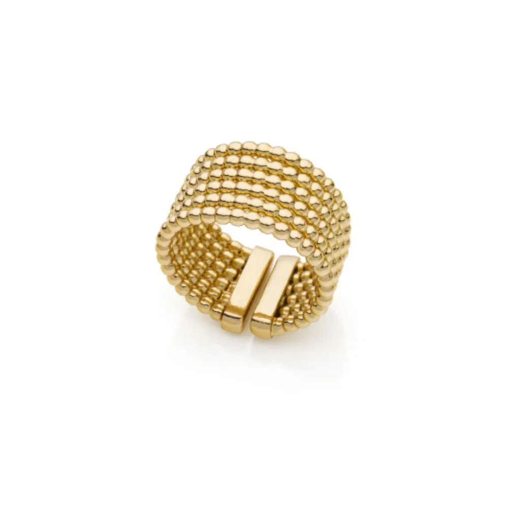 Anello a fascia catena a palline Unoaerre donna 2178