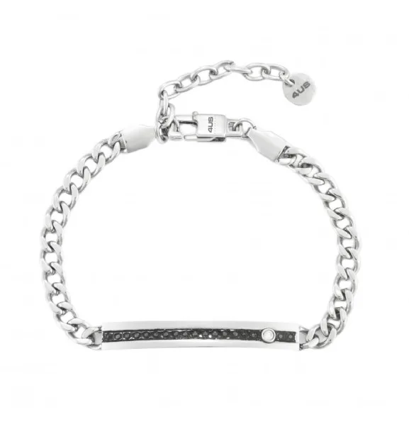 Bracciale Uomo Cesare Paciotti 4US 4UBR6991 con Zirconi e Design Regolabile